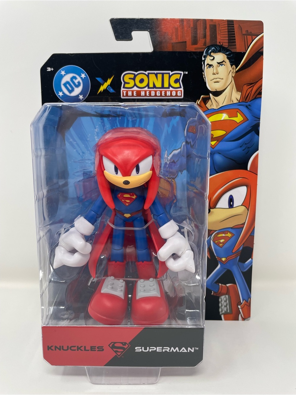 DC x Sonic The Hedgehog - Knuckles as Superman 5” Jakks Pacific Sealed Brand New